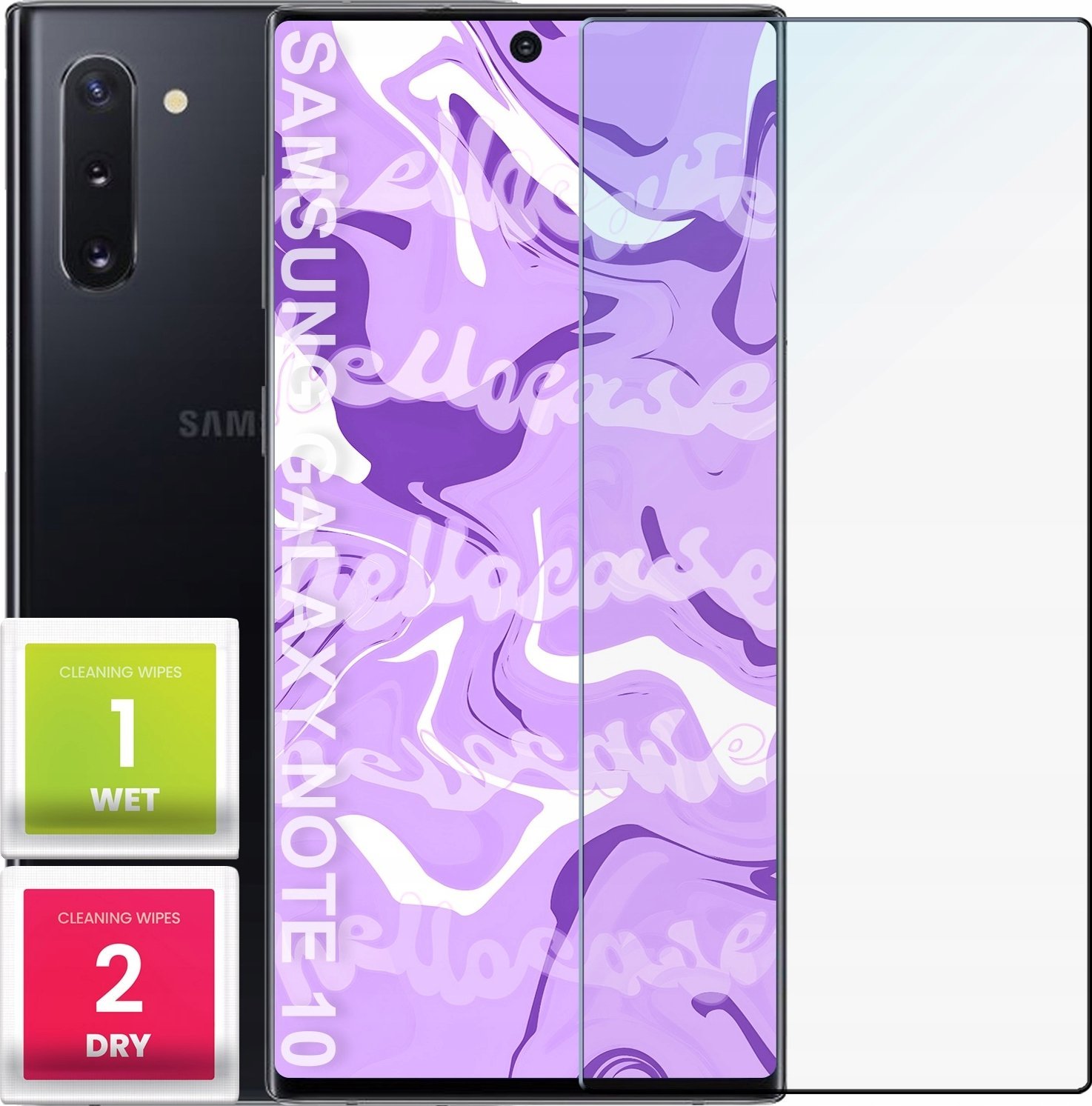 Hello Case Szkło Hartowane do Samsung Galaxy Note 10 (szybka 9H, płaskie 2.5D, szybka)