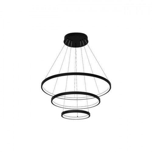 Żyrandol LED Coma 20/40/60cm 77W czarny