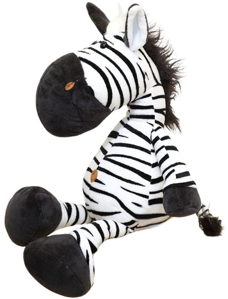 LeanToys Pluszowa Maskotka Przytulanka Zebra Biało Czarna 25cm