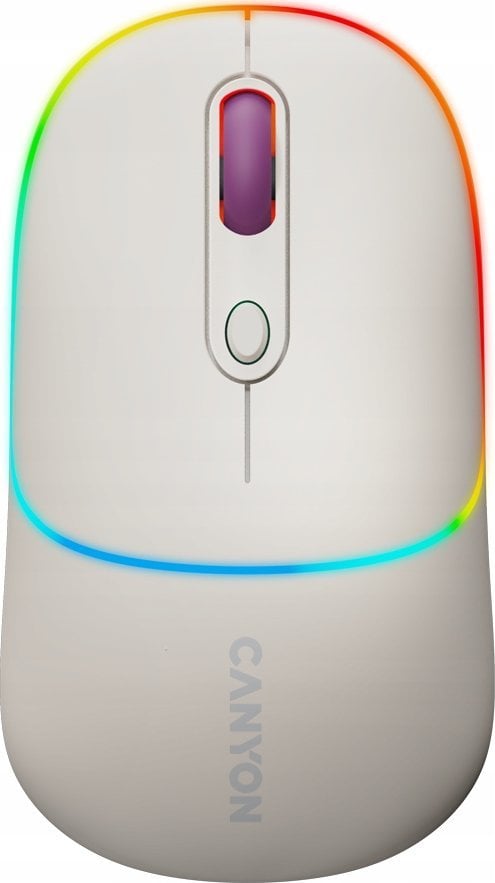 Mysz Canyon CANYON MW-22, 2 in 1 Wireless optical mouse with 4 buttons,Silent switch for right/left keys,DPI 800/1200/1600, 2 mode(BT/ 2.4GHz), 650mAh