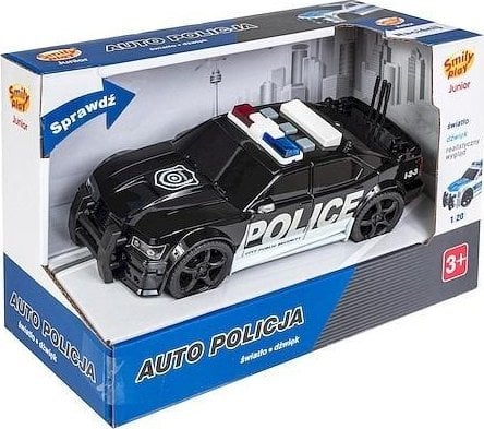 Auto policja światło i dźwięk