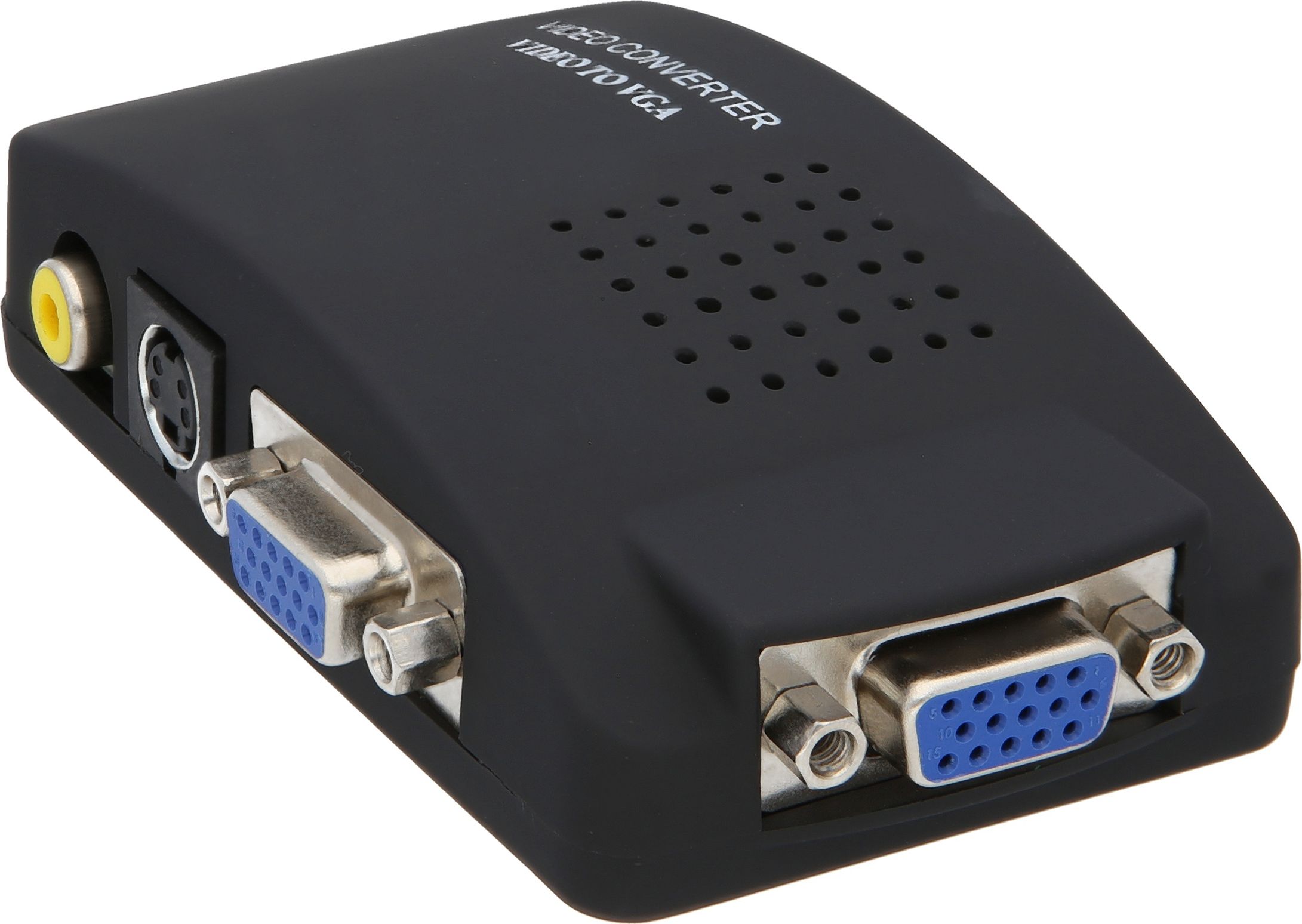 Adapter AV Pawonik Composite Video - S-Video - D-Sub (VGA) czarny (114 JL-C7011)