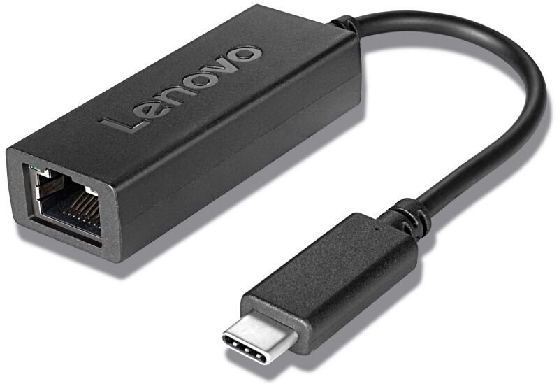 Adapter USB Lenovo Adapter USB-C - RJ45 Czarny (4X90L66917)