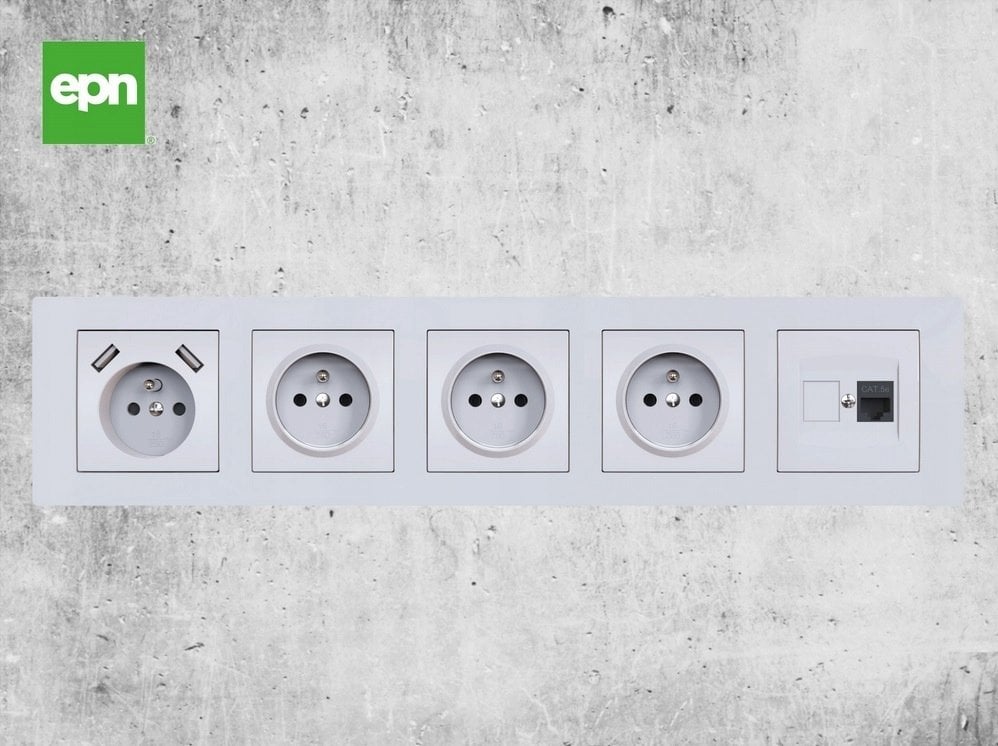 Elektro-Plast ramka na pięć zdjęć IP20 biały 3875-00