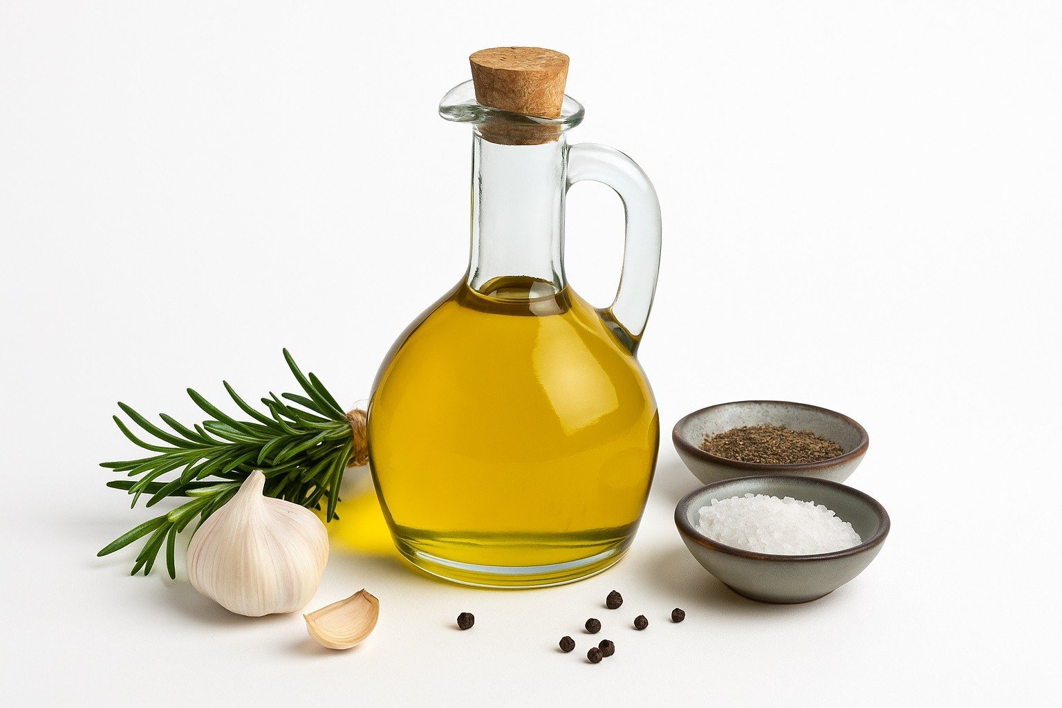 Karafka szklana z korkiem 400 ml