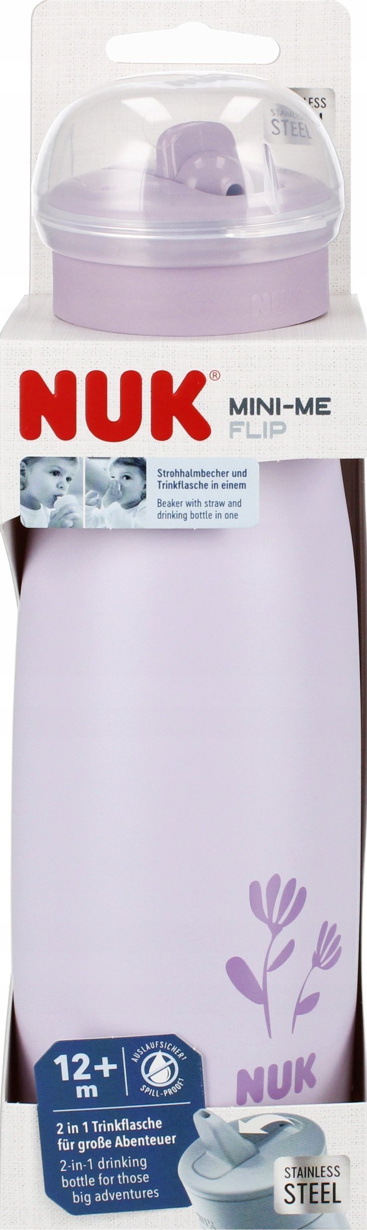 NUK NUK KUBEK 500ML MINI-ME 12M FIOLET 10255691 1/6