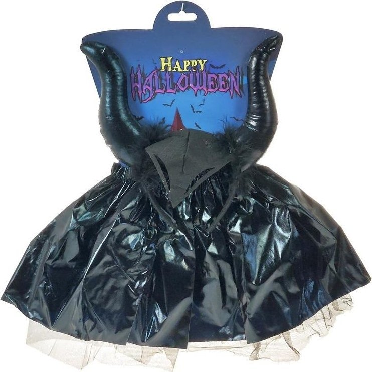 Zestaw czarownicy spódnica rogi