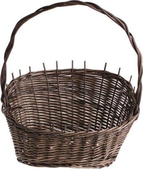 WickerPL Wiklinowy kosz prezentowy kosz na owoce brązowy 30x18 H10/20/37 cm