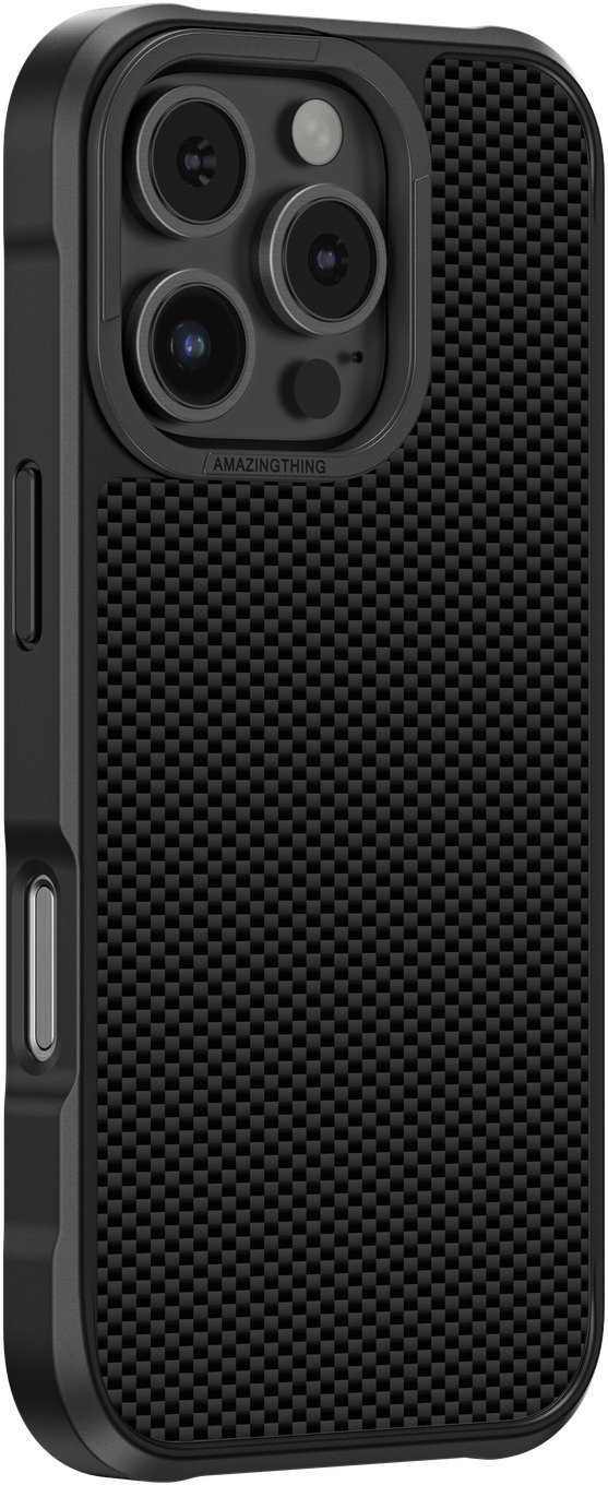 Amazingthing Etui pancerne AMAZINGTHING Titan Max Case with aramid fibers 600D do iPhone 16 Pro - czarne