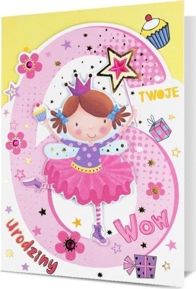 Pan Dragon Karnet B6 Urodziny 6