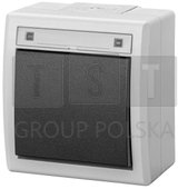 5001-10 AQUANT 2K łącznik natynkowy 1-biegunowy (schodowy) IP55 szary 5001-10