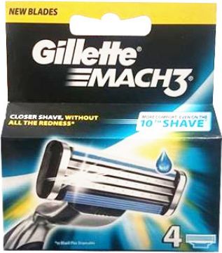 Gillette Mach 3 Manual HD Wkład do maszynki do golenia 4szt