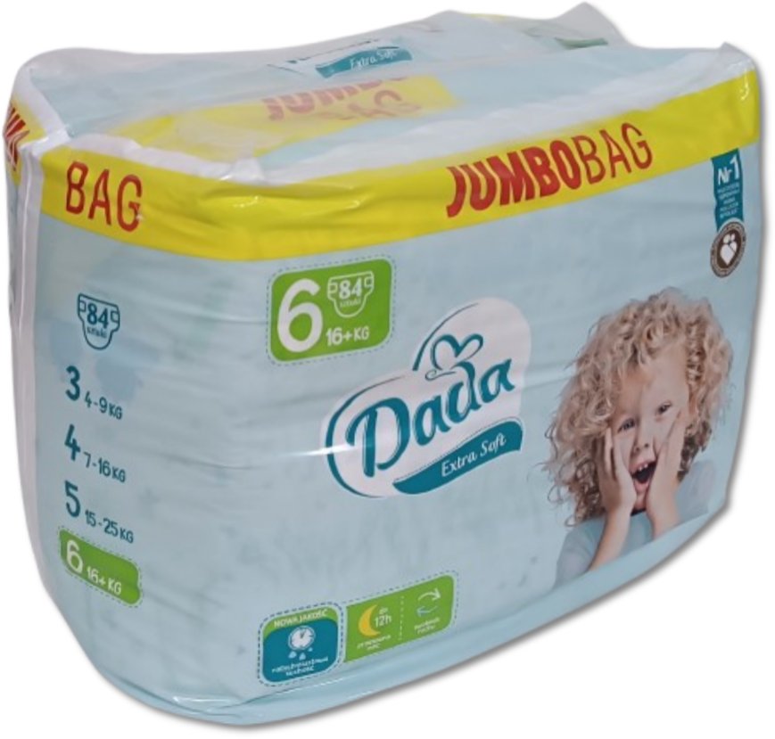 Pieluchy Dada Extra Soft 6 JumboBag - 84szt