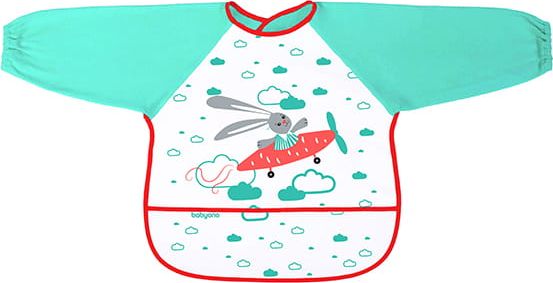 BabyOno Śliniak z rękawkami, zielony 837 BabyOno