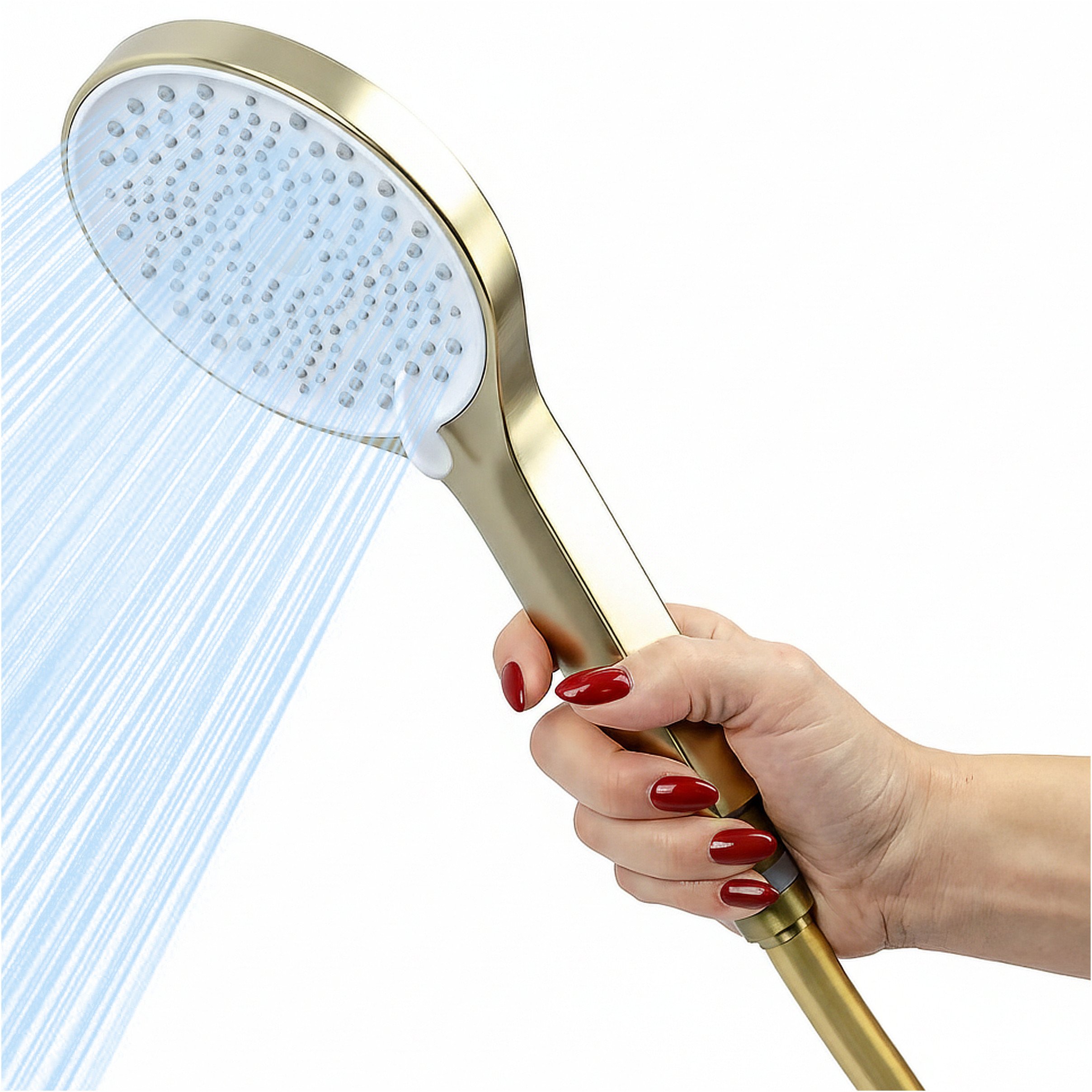 Słuchawka prysznicowa 3F - trzyfunkcyjna, Kolor: złoty