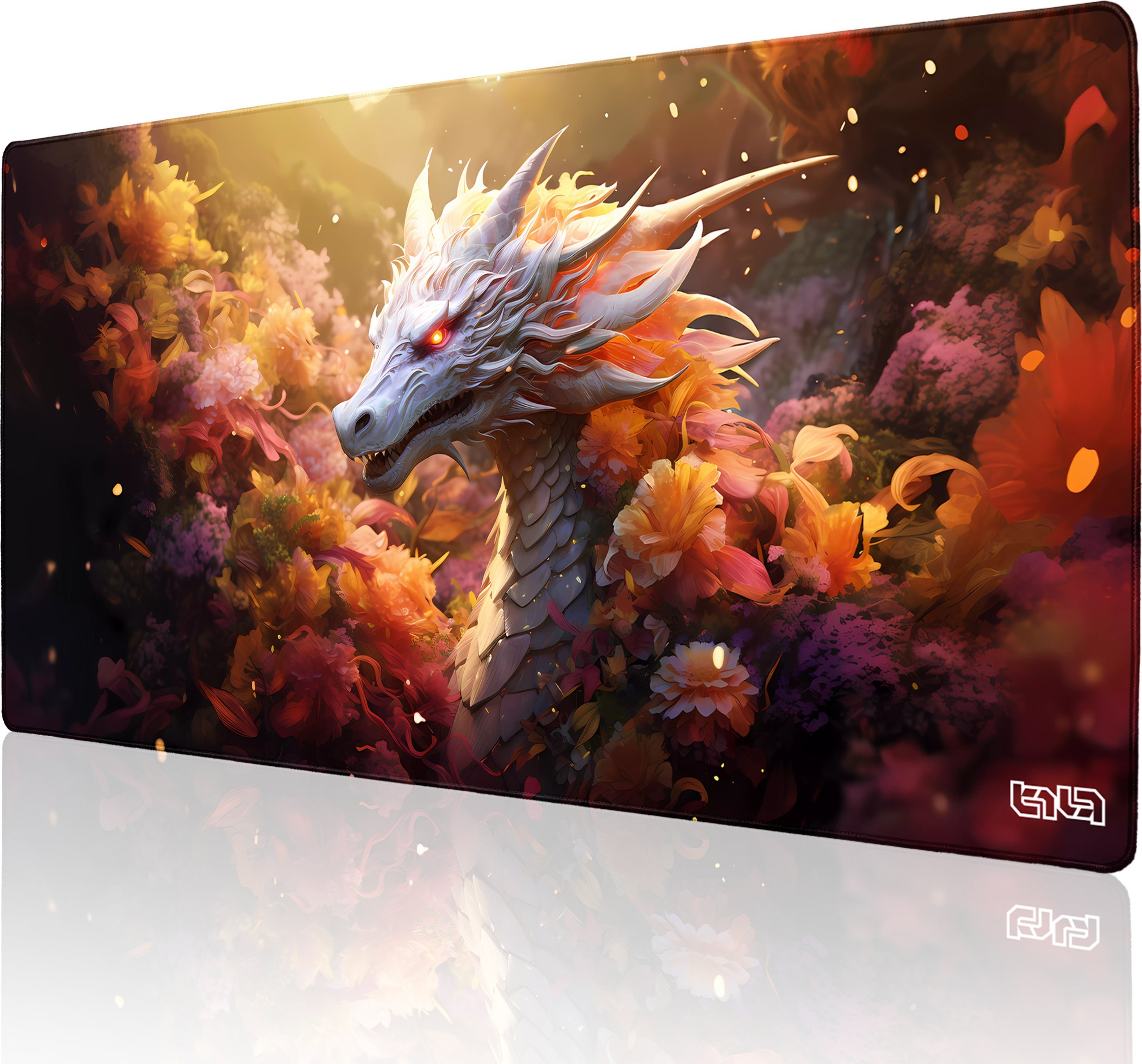 Podkładka Tilt PODKŁADKA GAMINGOWA Kolorowy Smok 100x50 TILT Wytrzymała Na biurko XL