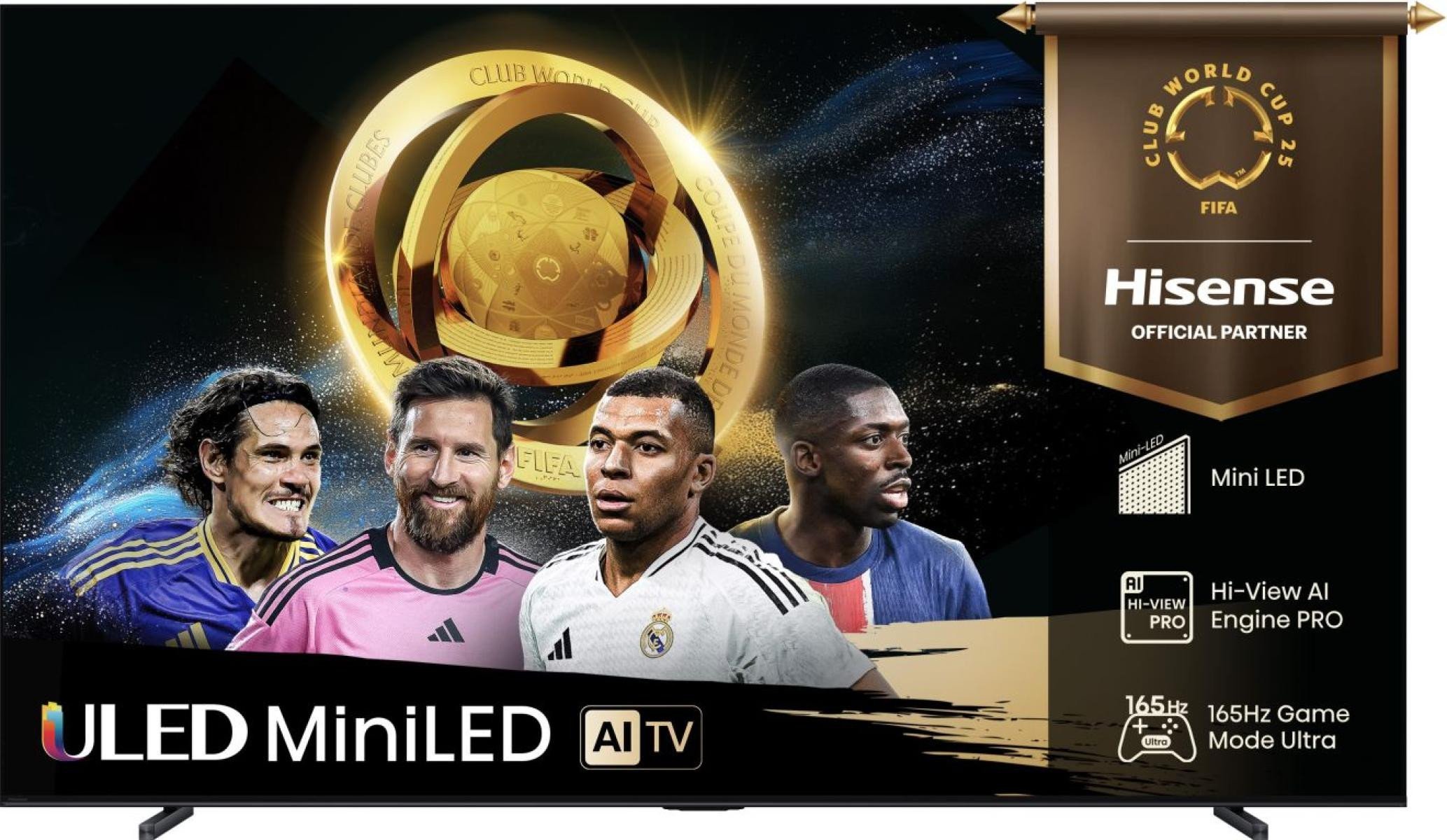 Hisense U7Q 100'' 4K UHD Mini LED melna - Televizors 100U7Q (6942351418414)