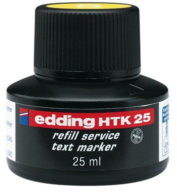 Tusz do uzupełniania zakreślaczy e-HTK 25 EDDING, żółty