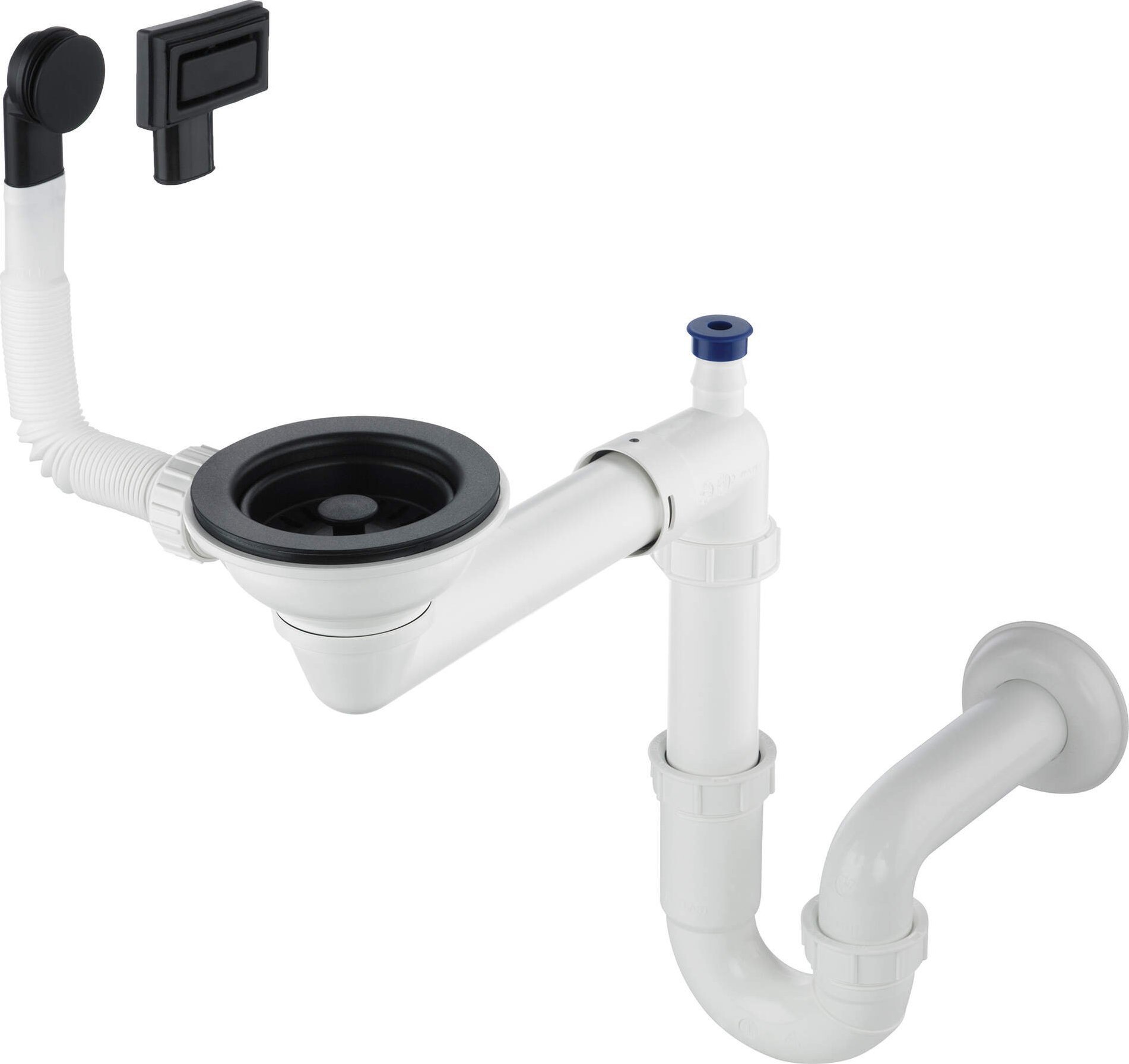 Syfon Deante Syfon do zlewozmywaka granitowego 1-komorowego - Space-Saver (ZXY N949)