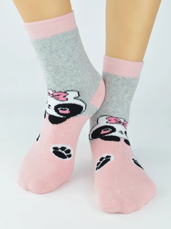 Skarpety dziewczęce frotte wzorzyste ABS SF006-G-02C EUR 31-34