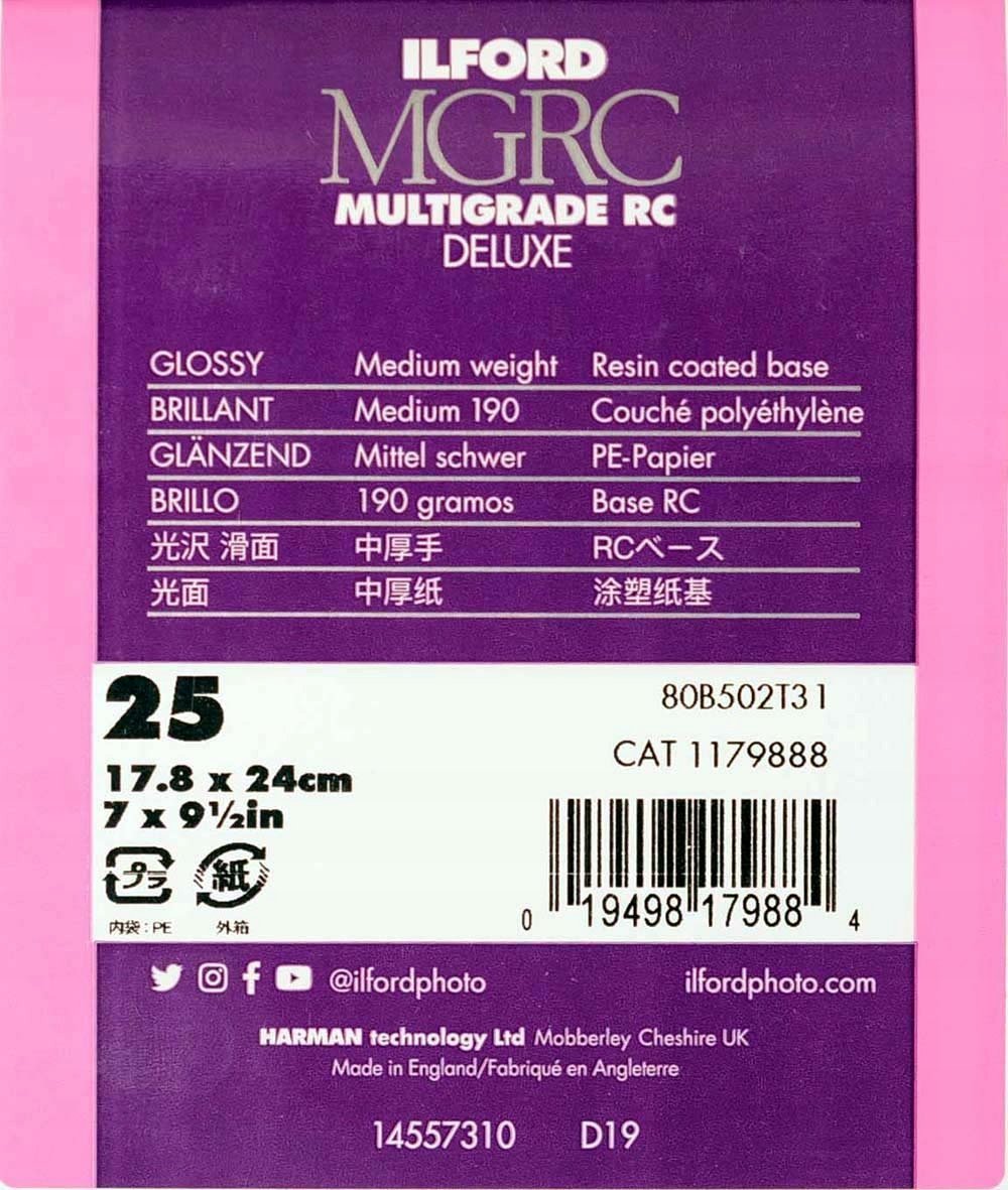 Ilford 1x 25 Ilford MG RC DL 1M 18x24