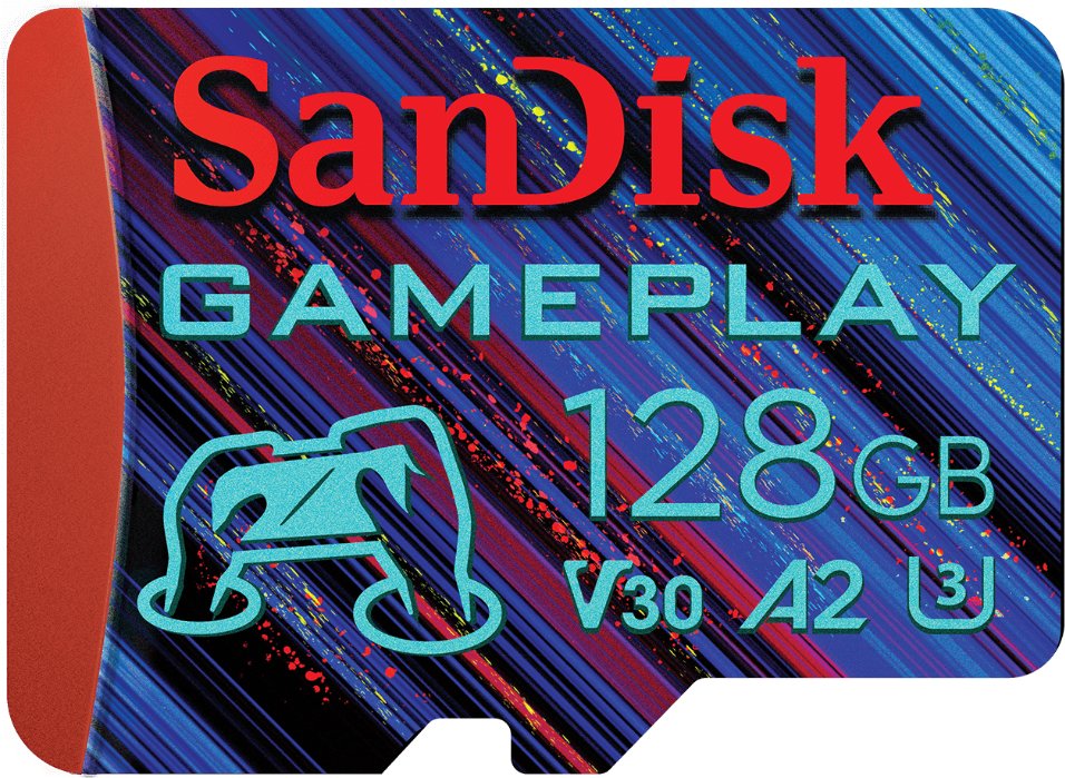 SanDisk GamePlay microSDXC 128GB, R 190MB/s, W 130MB/s, UHS-I, V30, U3, C10