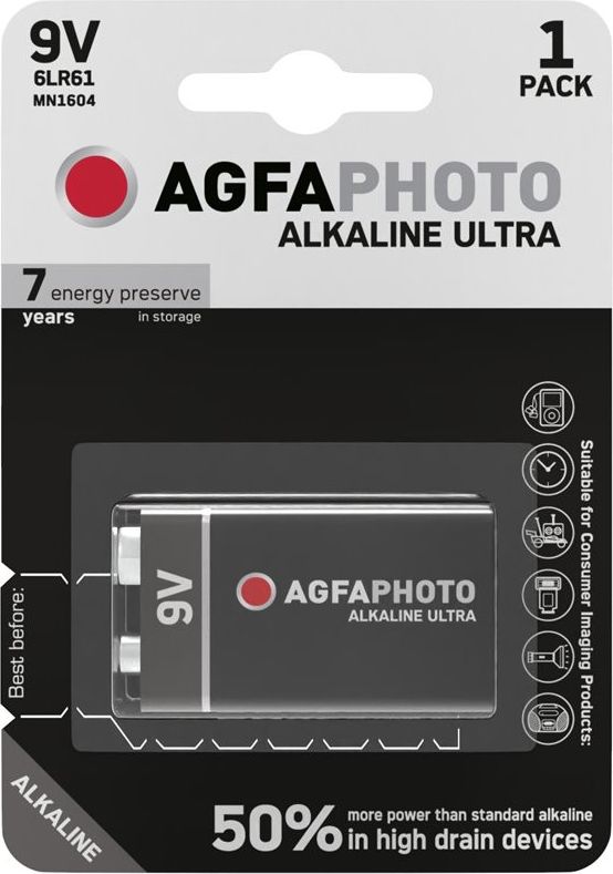 AgfaPhoto Bateria 6LR61 1 szt.