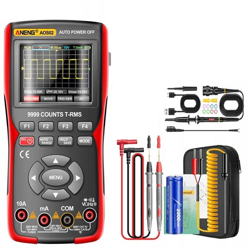 Miernik Multimetr cyfrowy OSCYLOSKOP ANENG AOS02 ZOYI ZT-702S 2000mAh