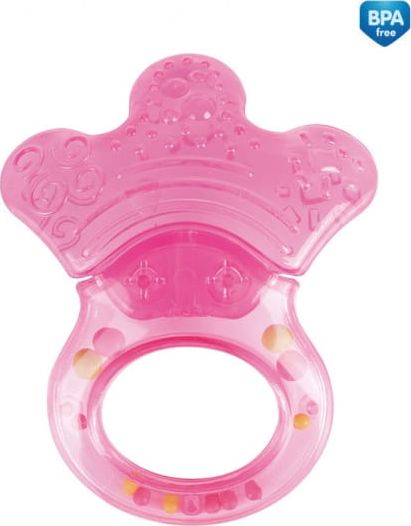 Canpol Gryzak wodny z grzechotką Łapka, róż 56/136 Canpol babies