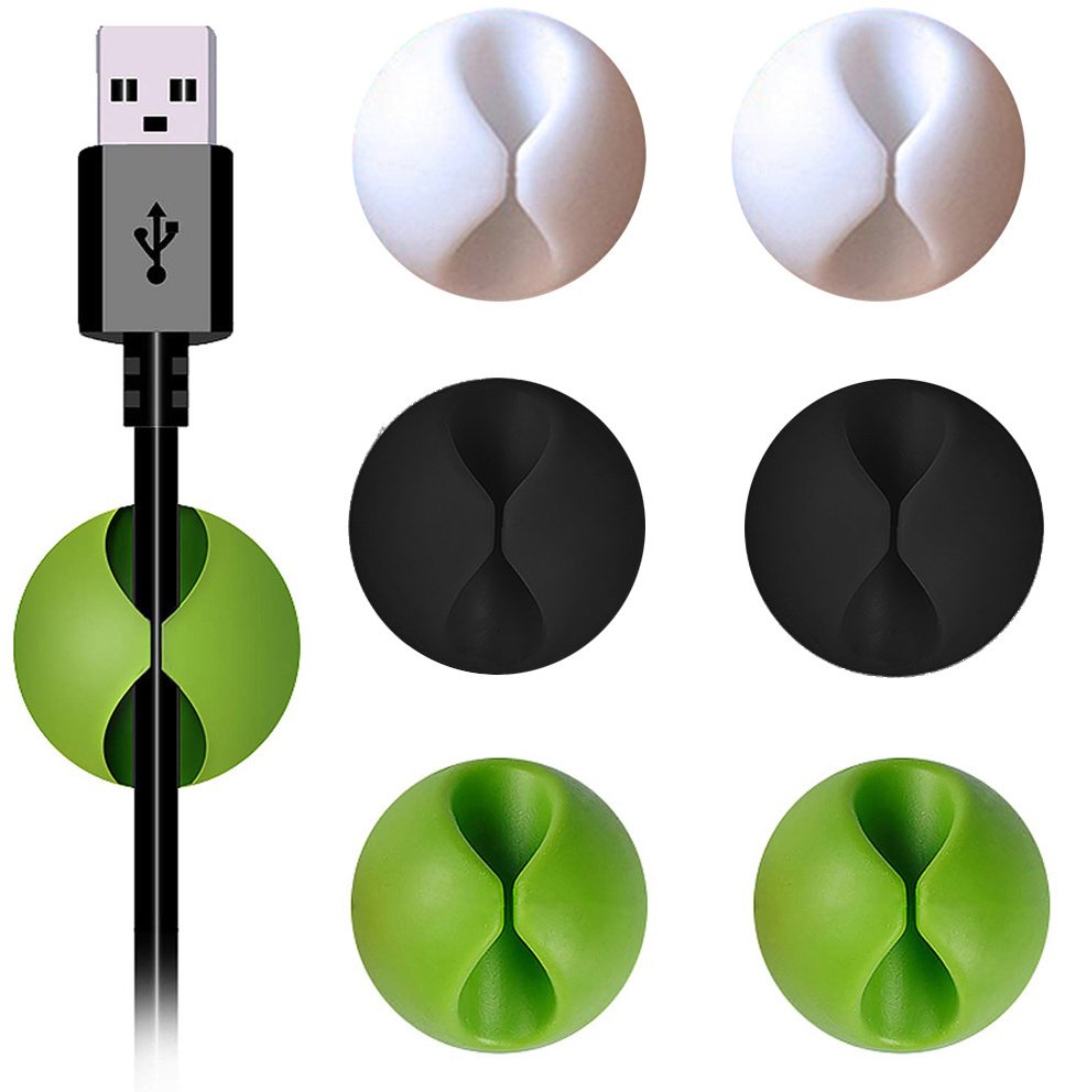 Organizer uchwyt na kable do kabli przewodów 6 szt