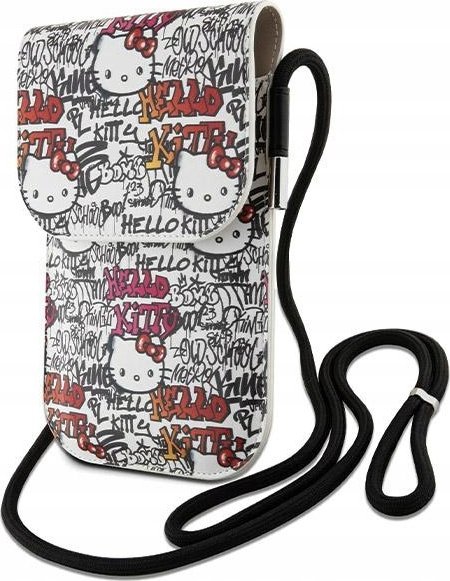 Sourcing Hello Kitty Handbag HKOWBHDGPTE beige/beige Leather Tags Graffiti Cord