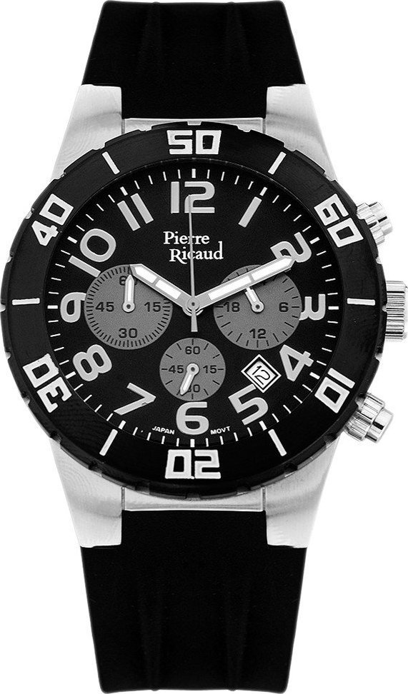 Zegarek Pierre Ricaud Zegarek męski Pierre Ricaud P60007.YX24CH czarny