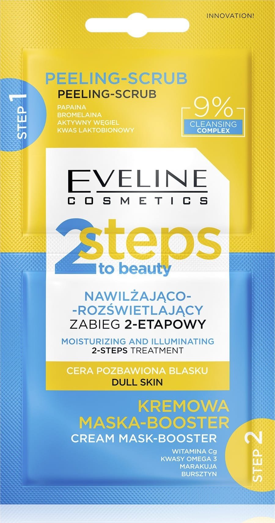 Eveline EVELINE 2 STEPS TO BEAUTY Zabieg naw.-rozśw. 2x4ml