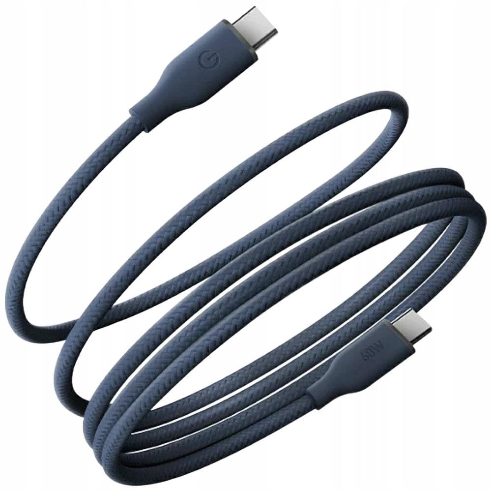 Kabel USB Energea Kabel Helix 60 USB-C do USB-C magnetyczny 480Mbps 60W 1.5m niebieski