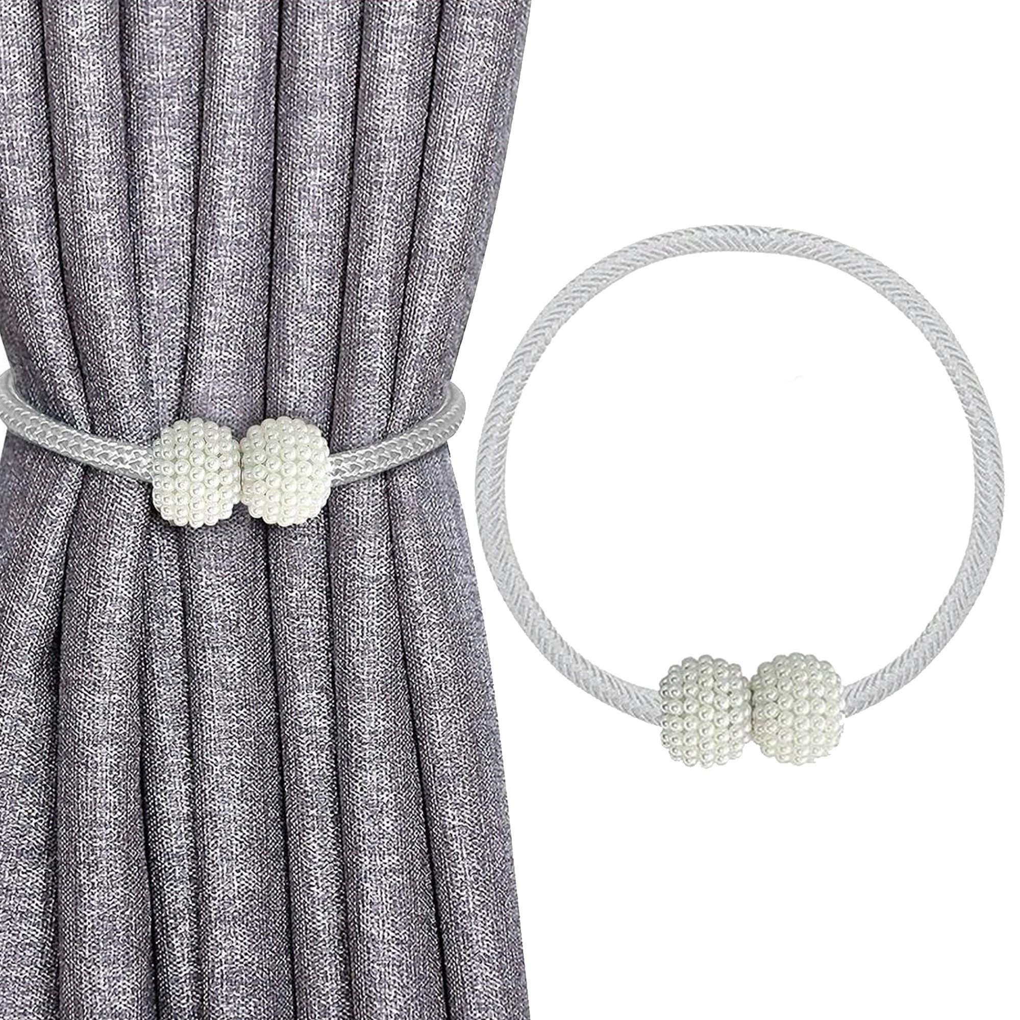 SPINKA SZNURKOWA DO ZASŁON FIRAN MAGNES KLAMRA UPIĘCIE SZNUREK DO FIRANEK