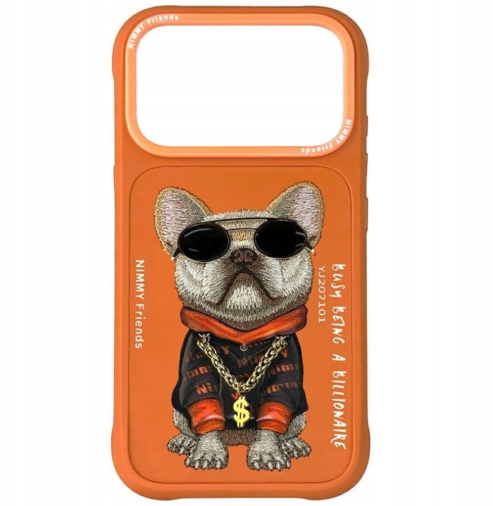 Nimmy Etui Cool Dog do iPhone 17 Pro Max pomarańczowy
