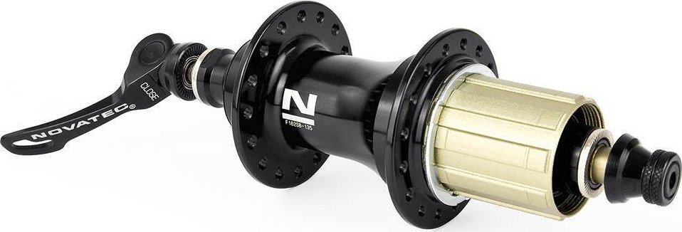 Piasta tylna Novatec NT-F162SB, QR, Shimano 8/9/10/11rz , 4 łożyska, 32H, czarna