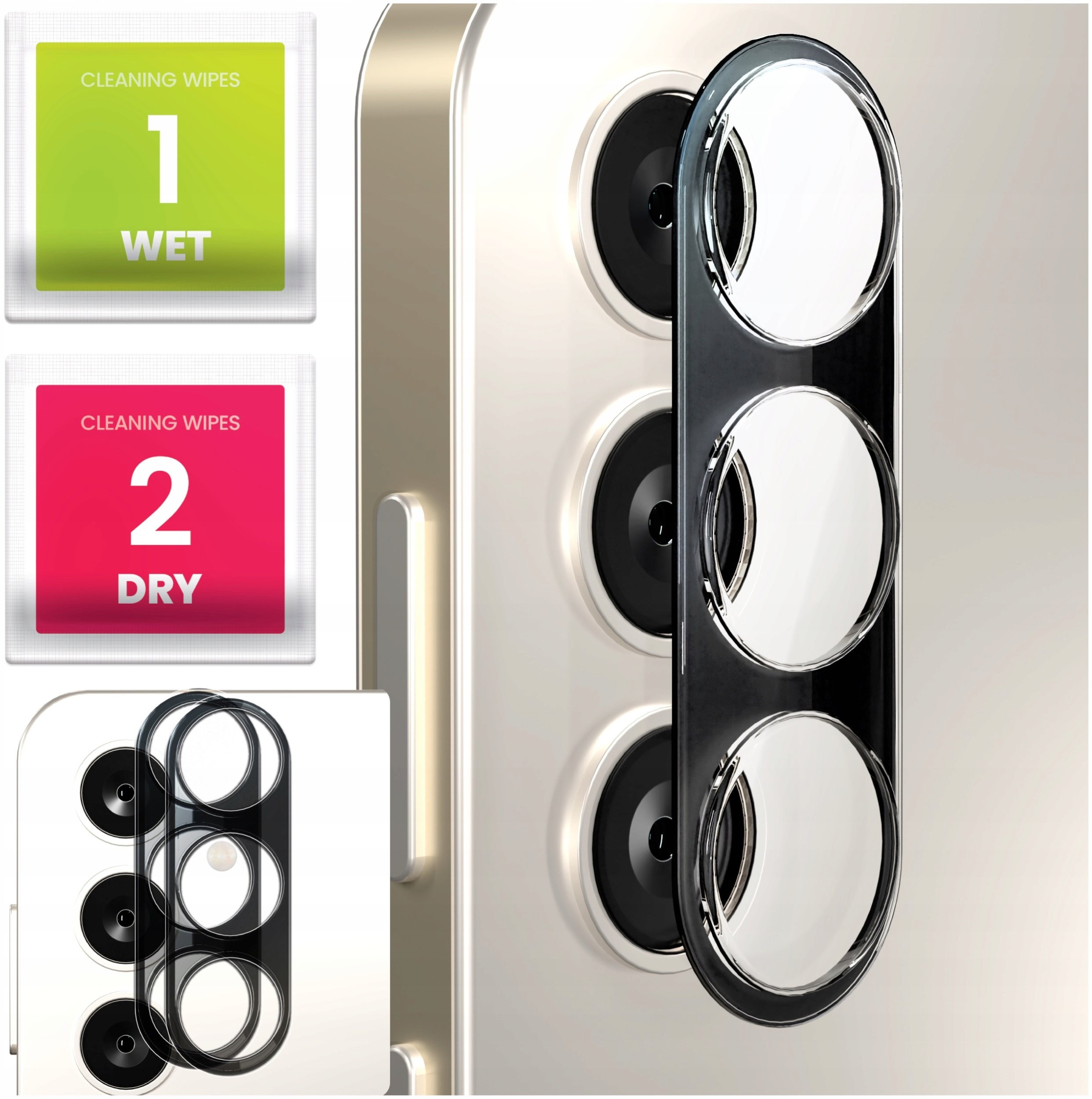 2-PAK Szkło Na Aparat Do Samsung Galaxy S23 Plus (Hartowane, Ochronne, 9H)