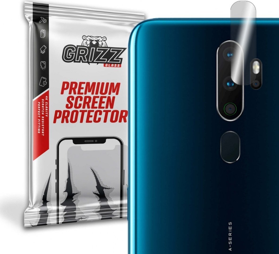 GrizzGlass Szkło hybrydowe na aparat Grizz Oppo A9 2020