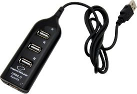 HUB USB Esperanza 4x USB-A 2.0 (EA-116)