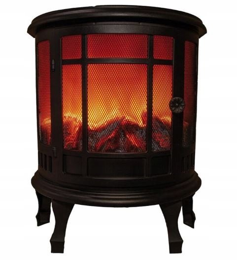 Coen Bakker KOMINEK czarny 46X23,5X56CM 3XC Z PILOTEM Ma funkcję timera