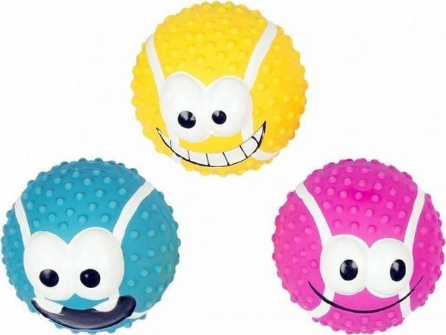 Duvo+ DUVO+ ZABAWKA LATEX PIŁKA UŚMIECH 7,2cm MIX KOLORÓW