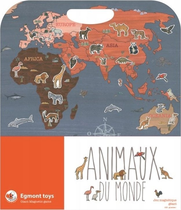 Teka Duża układanka magnetyczna Zwierzęta ¦wiata