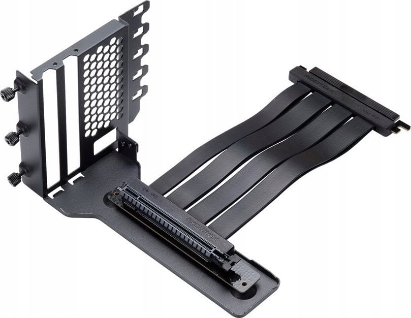 Phanteks PHANTEKS Vertical GPU Bracket II + PCI-E 4.0 x16 riser ribbon cable, 22 cm - black