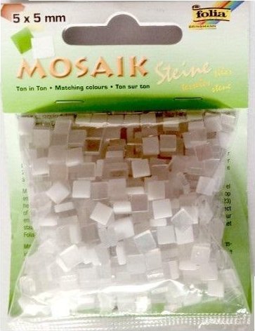 Kamyczki Ton in Ton 5x5mm biały