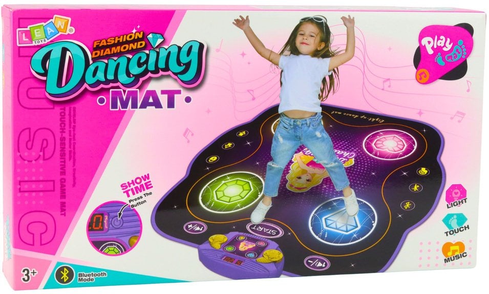 Interaktywna Mata Taneczna Muzyczna Dla Dzieci z Bluetooth 9 Poziomów Gry
