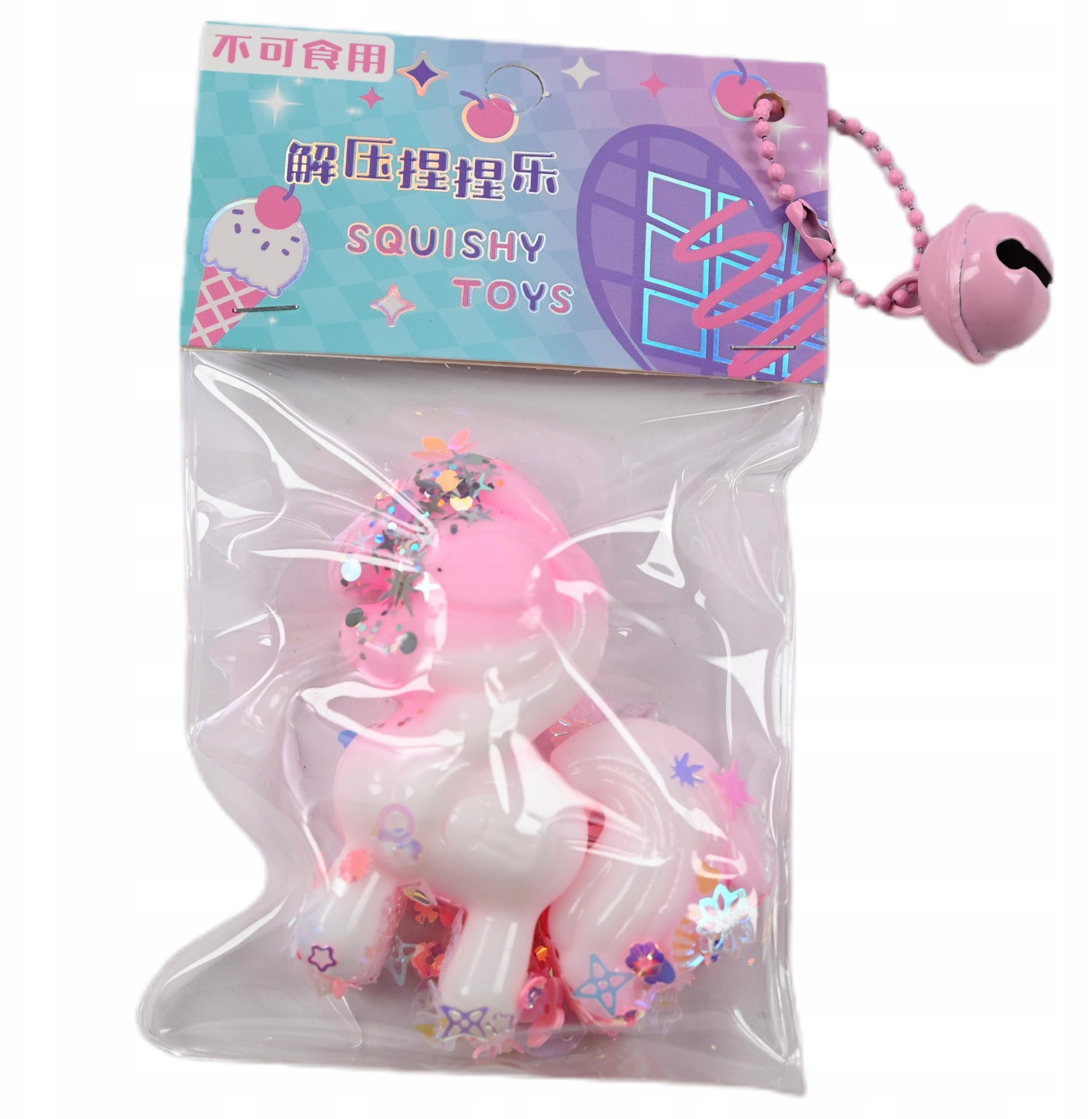 Gniotek konik z dzwoneczkiem12szt/box D45078 74200