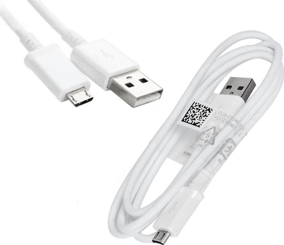 Kabel USB zakupytv.net USB-A - microUSB Biały