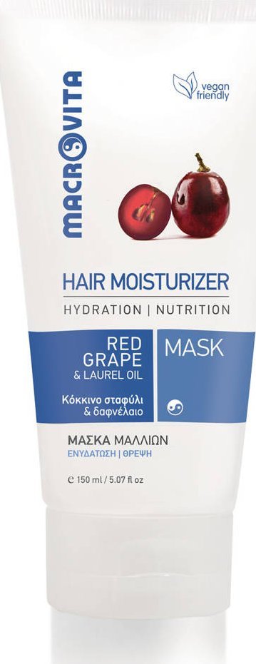 Macrovita MACROVITA naturalna maska do włosów silnie nawilżająca z czerwonymi winogronami i olejem laurowym 150ml