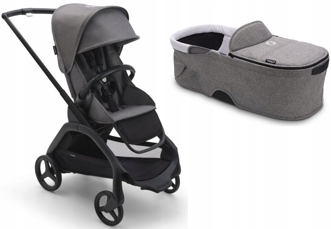 Bugaboo Dragonfly base Sportinis vežimėlis, Black/Grey Melange